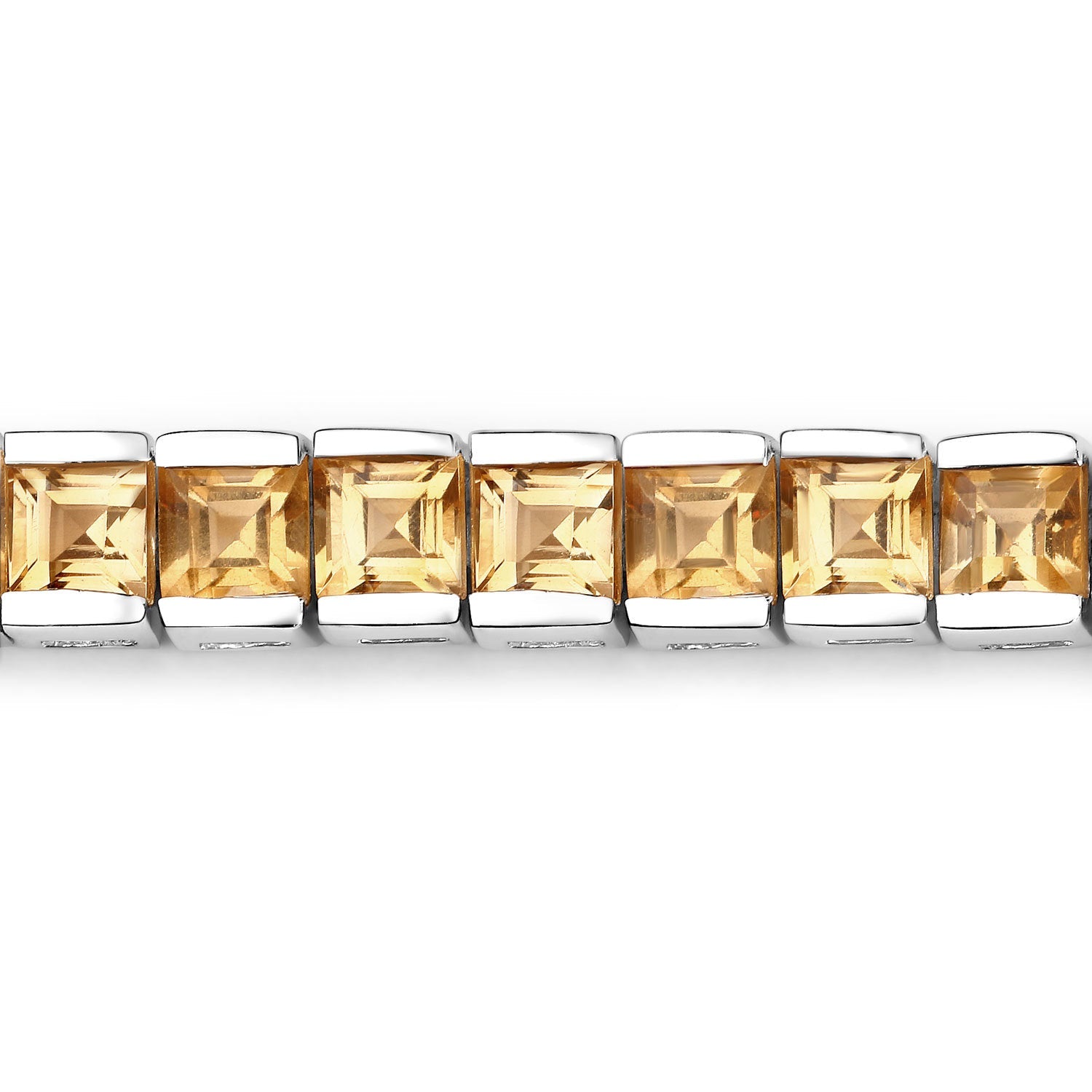 8.25 Carat Genuine Citrine .925 Sterling Silver Bracelet Bids.com