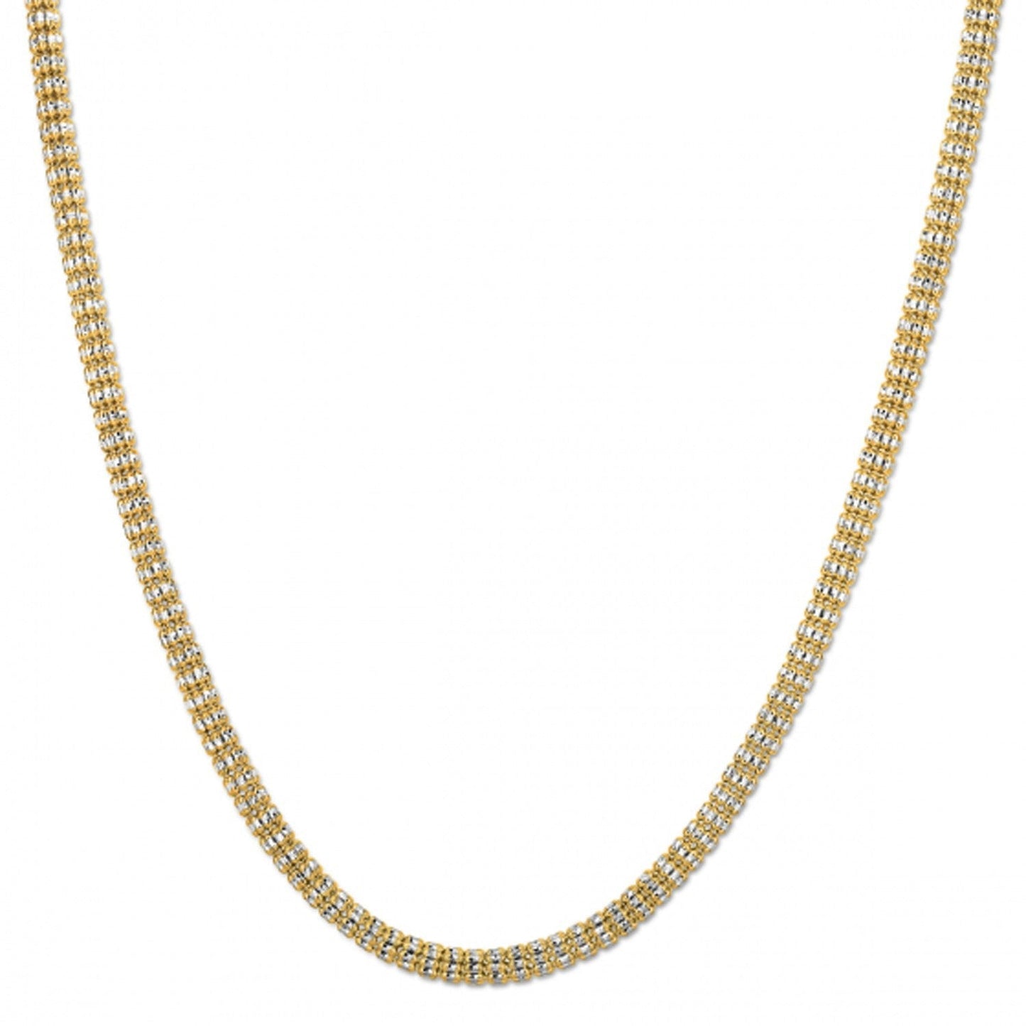 Ice Barrel Chain in 14k Yellow Gold (4.25 mm) Bids.com