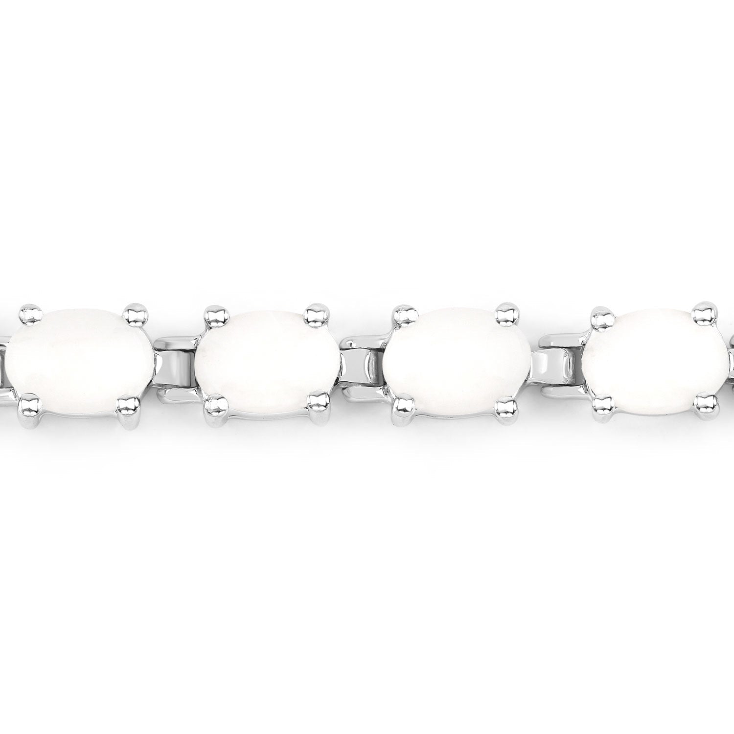 10.26 Carat Genuine Opal .925 Sterling Silver Bracelet Bids.com