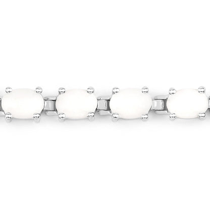 10.26 Carat Genuine Opal .925 Sterling Silver Bracelet Bids.com