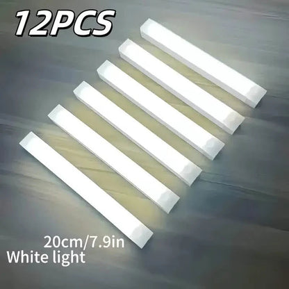 12-Pack: White LED Motion Sensor Cabinet Lights – Magnetic, USB Rechargeable, Detachable for Indoor Use DailySale