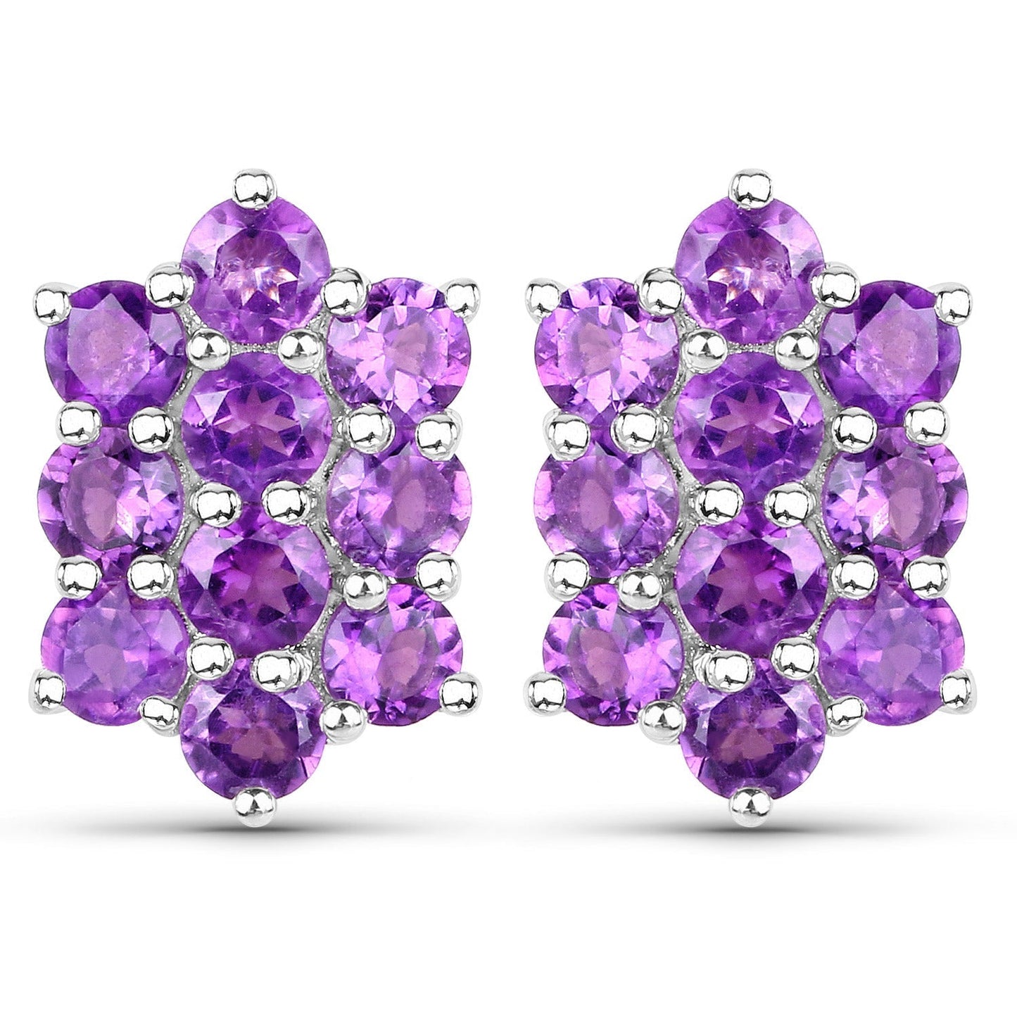 6.80 Carat Genuine Amethyst .925 Sterling Silver 3 Piece Jewelry Set (Ring, Earrings, and Pendant w/ Chain) Bids.com