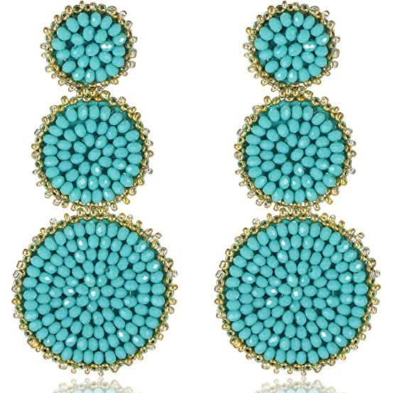 Beaded Drop Earrings Statement Seed Bead Earring DailySale