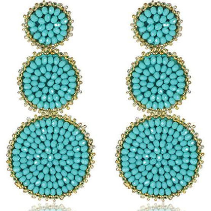 Beaded Drop Earrings Statement Seed Bead Earring DailySale