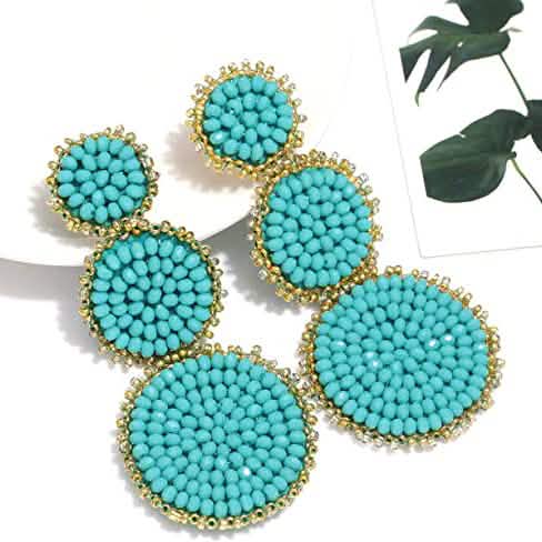 Beaded Drop Earrings Statement Seed Bead Earring DailySale