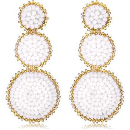 Beaded Drop Earrings Statement Seed Bead Earring DailySale