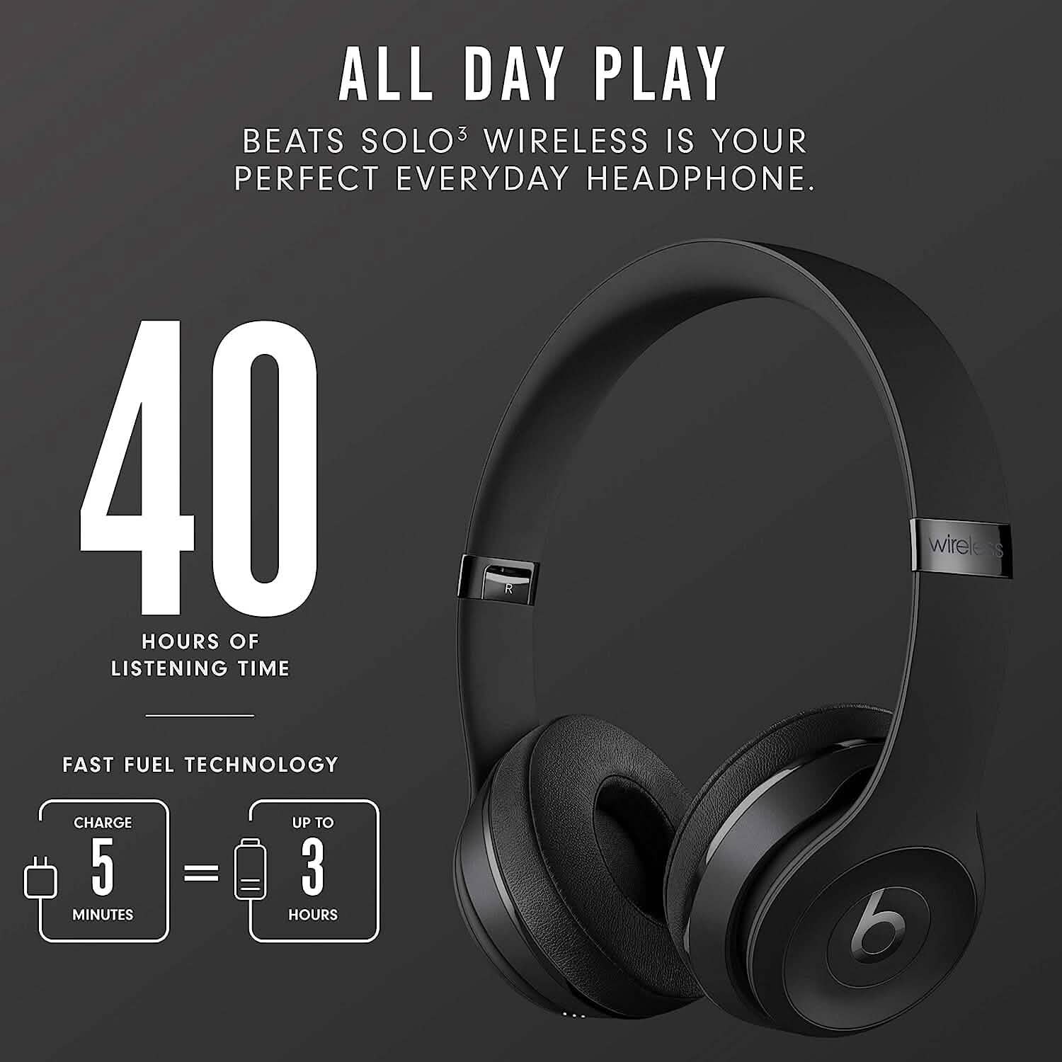 Beats Solo3 Wireless On-Ear Headphones  (Refurbished) DailySale