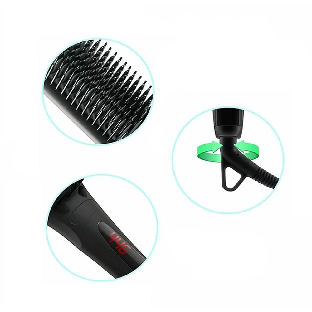 Beauty Experts Ceramic Ion Hair Straightening Brush DailySale