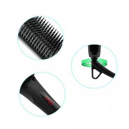 Beauty Experts Ceramic Ion Hair Straightening Brush DailySale
