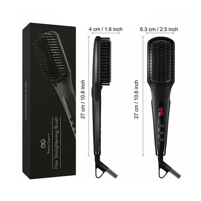 Beauty Experts Ceramic Ion Hair Straightening Brush DailySale