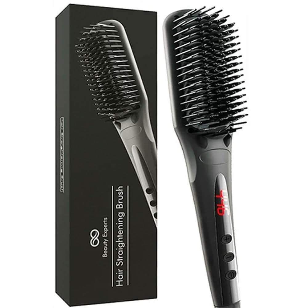 Beauty Experts Ceramic Ion Hair Straightening Brush DailySale