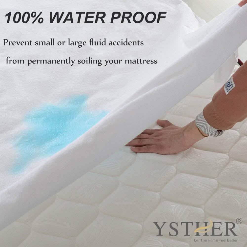 BeautySleep Terry Waterproof Mattress Protector Premium Hypoallergenic Cover DailySale