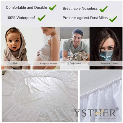 BeautySleep Terry Waterproof Mattress Protector Premium Hypoallergenic Cover DailySale