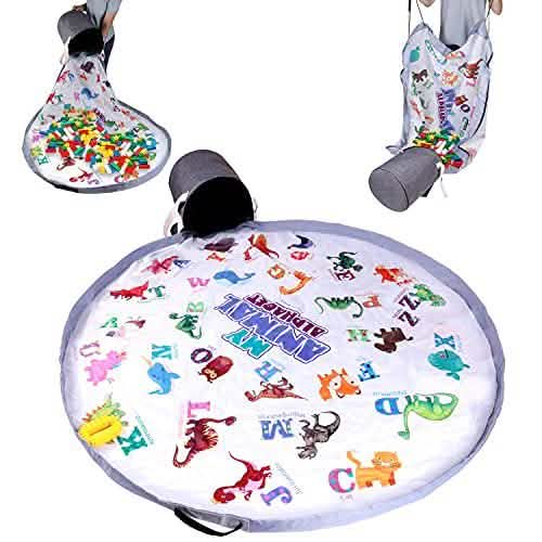 BebiQ Toy Organizers and Storage Baskets with Large Baby Play Mat DailySale