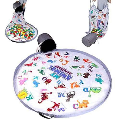 BebiQ Toy Organizers and Storage Baskets with Large Baby Play Mat DailySale