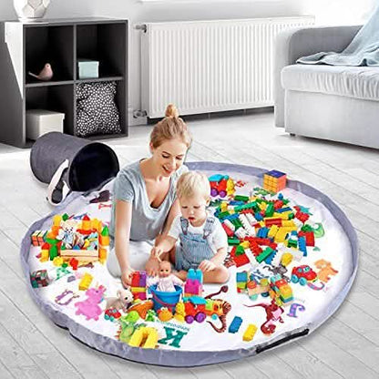 BebiQ Toy Organizers and Storage Baskets with Large Baby Play Mat DailySale