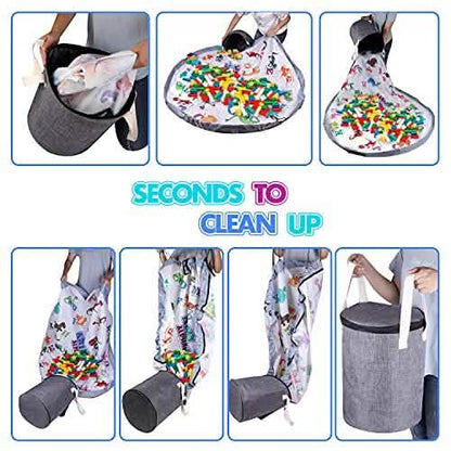 BebiQ Toy Organizers and Storage Baskets with Large Baby Play Mat DailySale