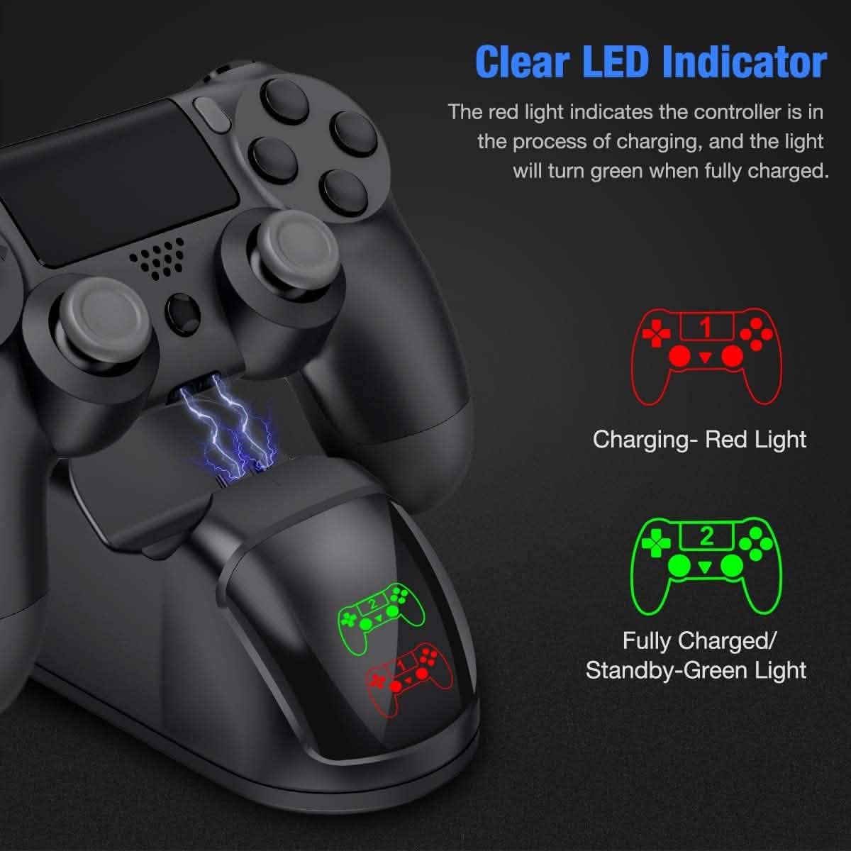 BEBONCOOL Controller USB Charging Station Dock for PS4 DailySale