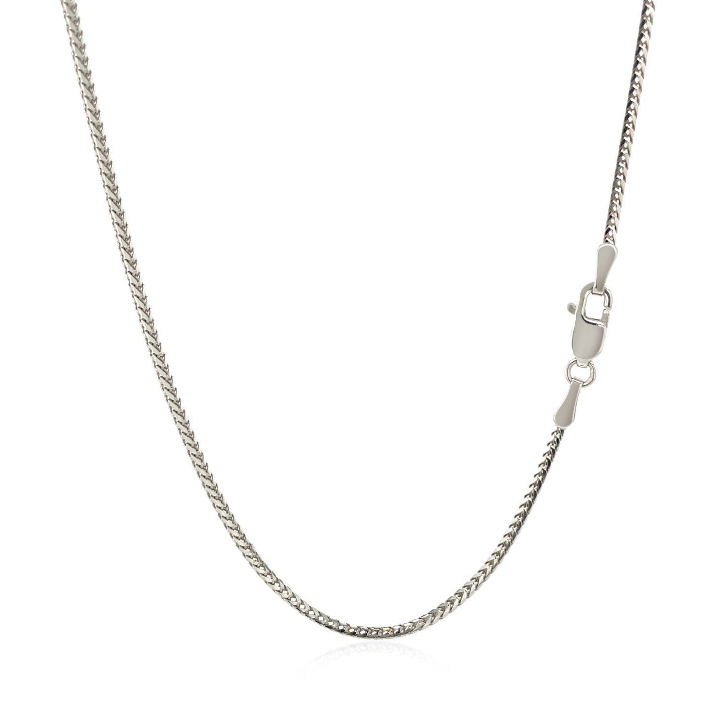 14k White Gold Franco Chain 1.2mm Bids.com
