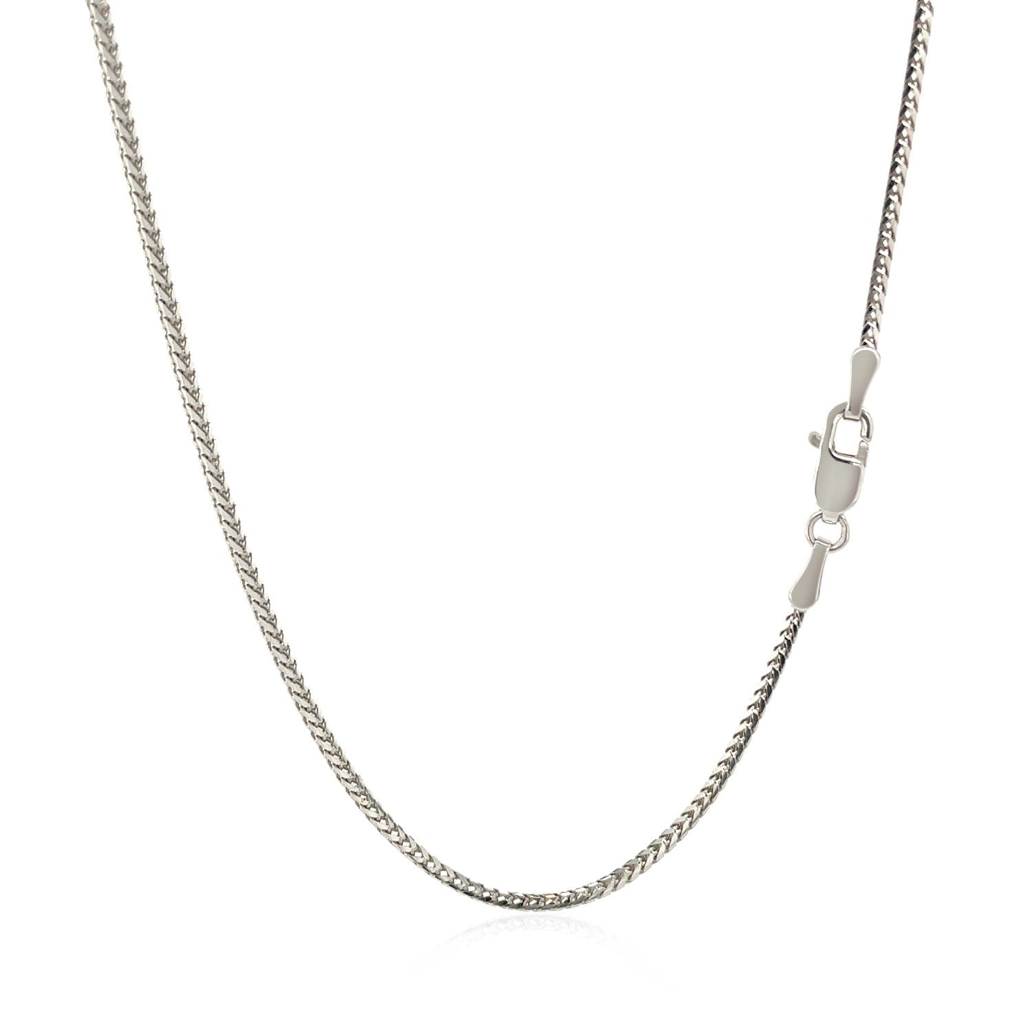 14k White Gold Franco Chain 1.2mm Bids.com