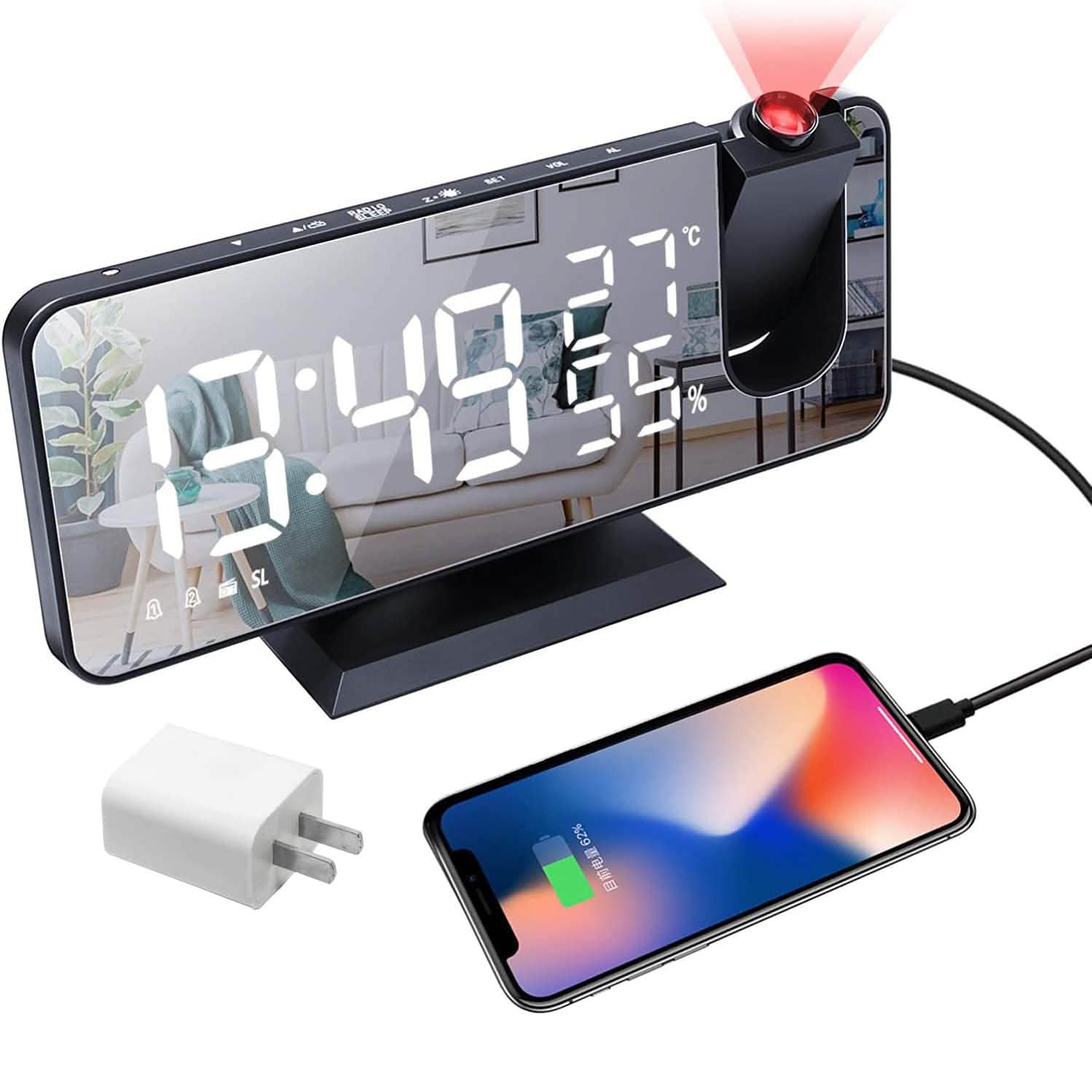 Bedroom Projection Digital Alarm Clock DailySale
