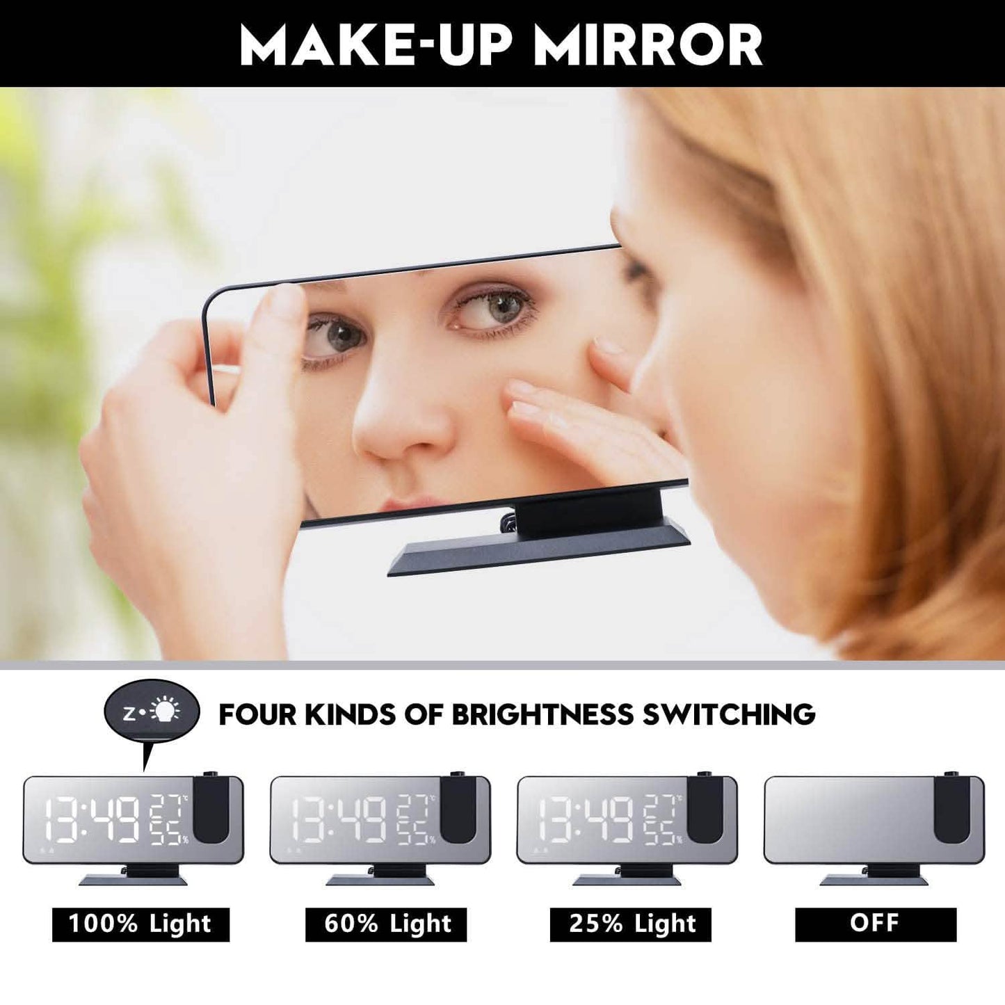 Bedroom Projection Digital Alarm Clock DailySale