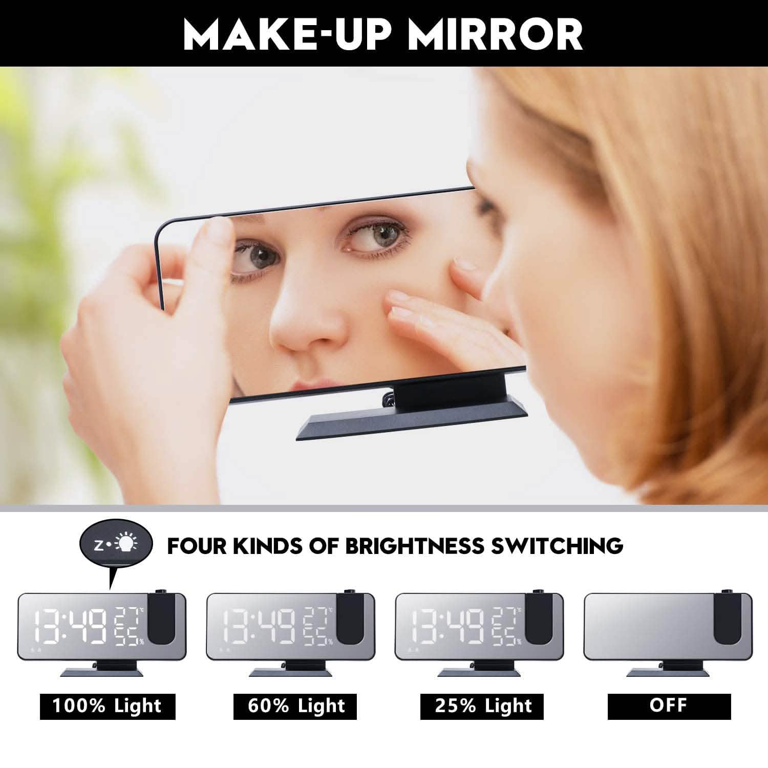 Bedroom Projection Digital Alarm Clock DailySale
