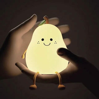 Bedroom Sleeping Bedside Tap Light LED Pear Shape Night Light DailySale
