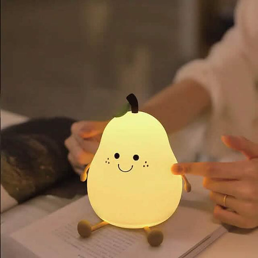 Bedroom Sleeping Bedside Tap Light LED Pear Shape Night Light DailySale