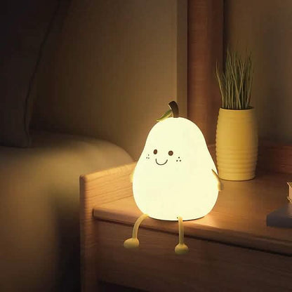 Bedroom Sleeping Bedside Tap Light LED Pear Shape Night Light DailySale