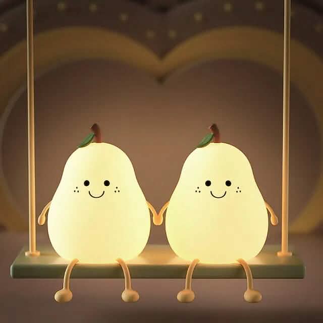 Bedroom Sleeping Bedside Tap Light LED Pear Shape Night Light DailySale