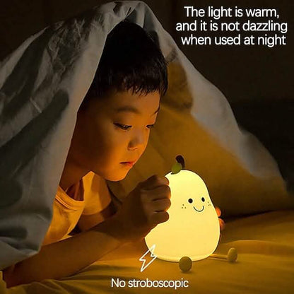 Bedroom Sleeping Bedside Tap Light LED Pear Shape Night Light DailySale