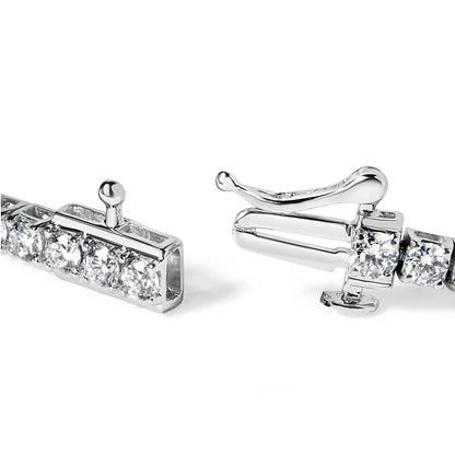 14K White Gold 4.0 Cttw Classic Lab-Grown Diamond Tennis Bracelet (F-G Color, VS2-SI1 Clarity) - 7" Inches Bids.com