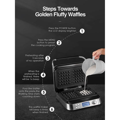 Belgian Waffle Maker Iron DailySale
