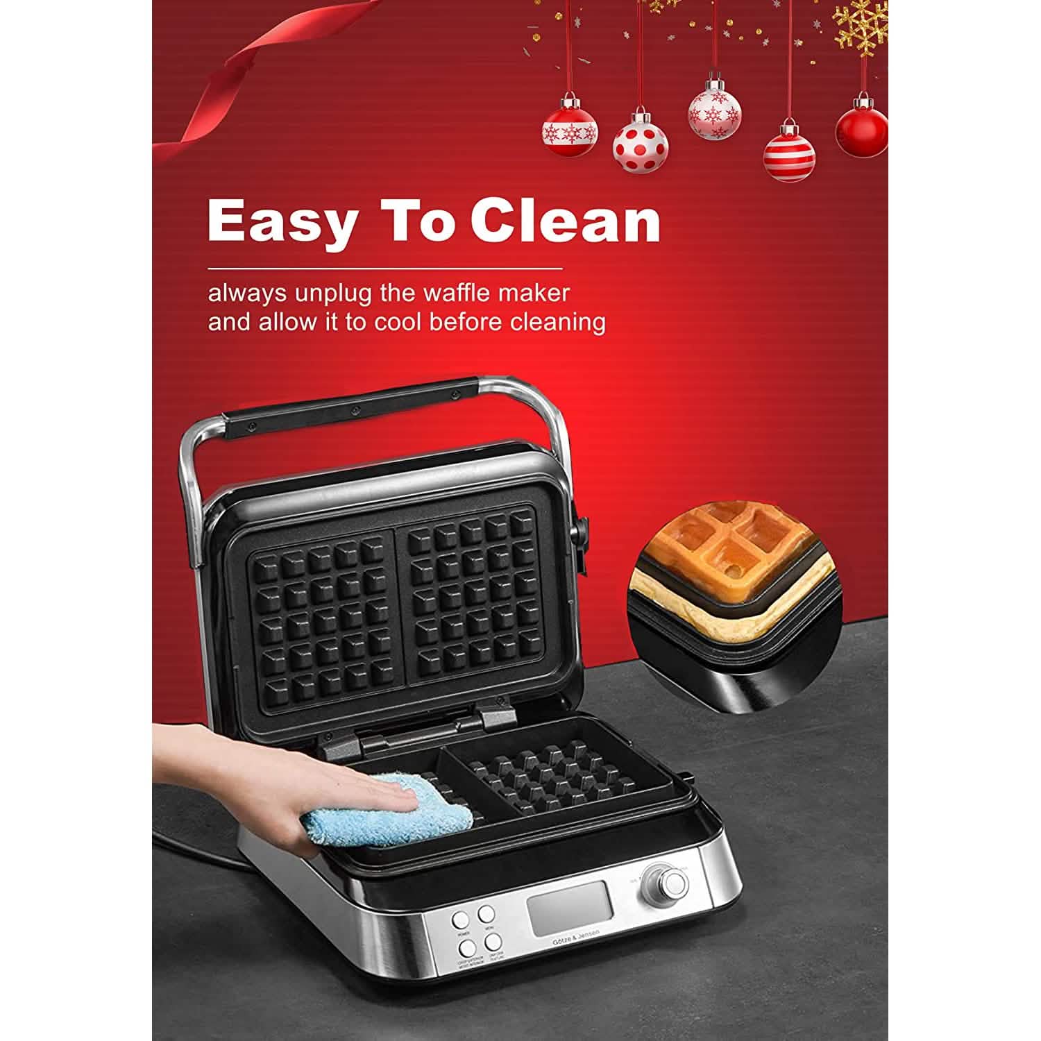 Belgian Waffle Maker Iron DailySale