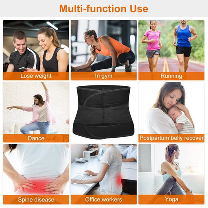 Belt Lower Back Brace Pain Relief Waist Wrap Band DailySale