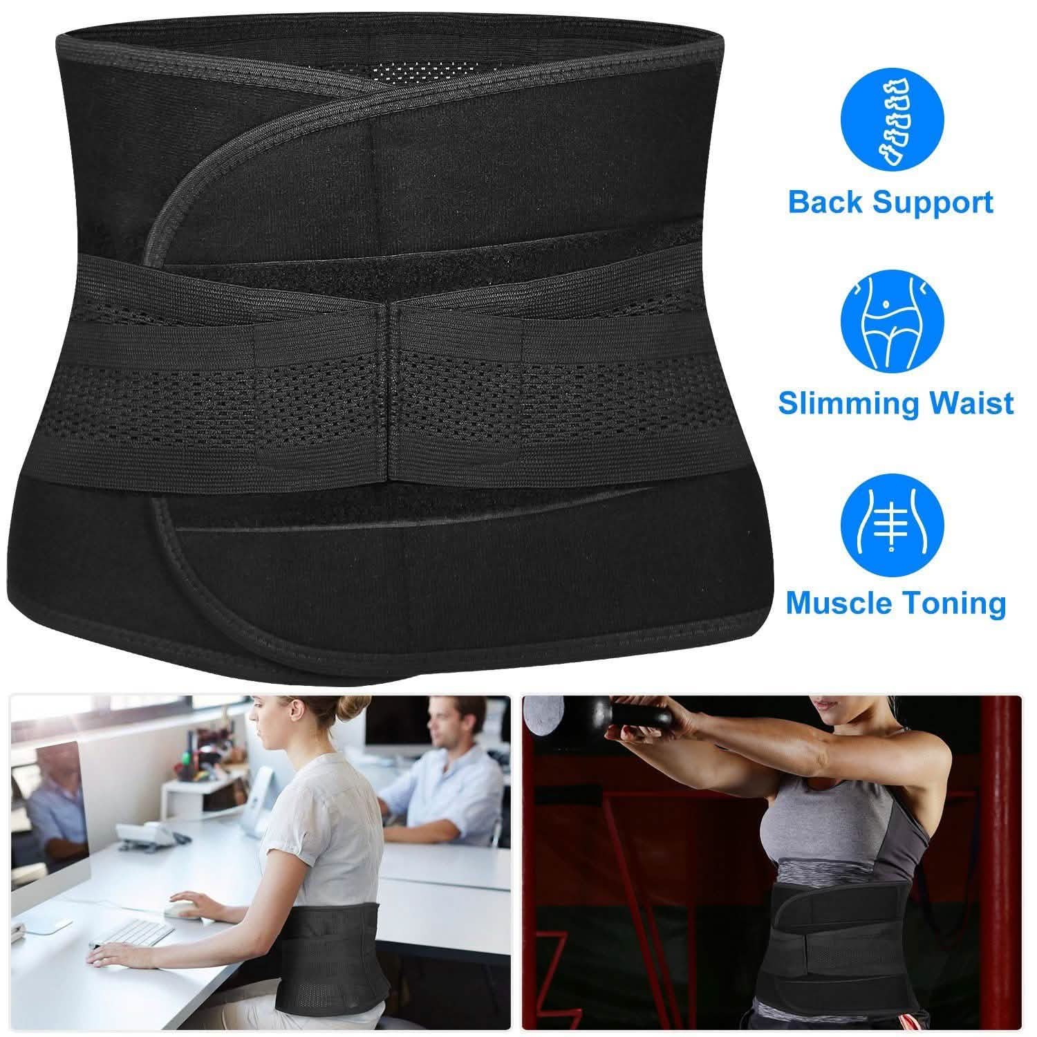 Belt Lower Back Brace Pain Relief Waist Wrap Band DailySale