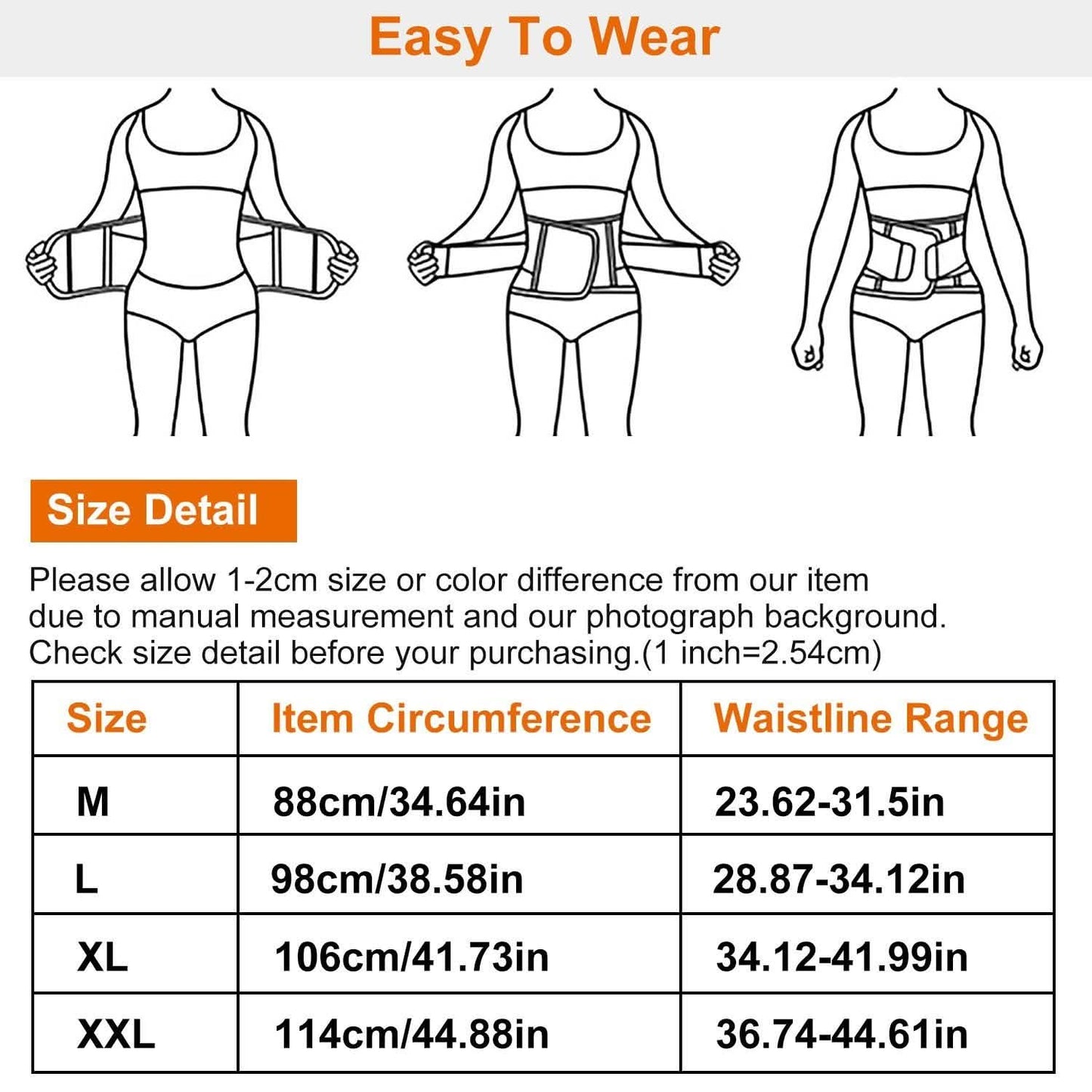 Belt Lower Back Brace Pain Relief Waist Wrap Band DailySale