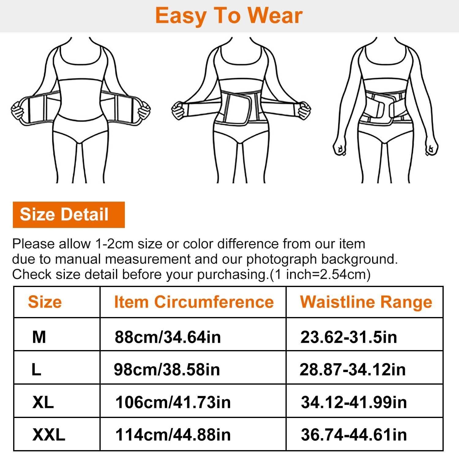 Belt Lower Back Brace Pain Relief Waist Wrap Band DailySale