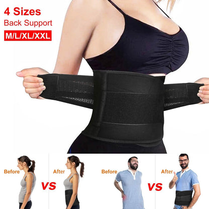 Belt Lower Back Brace Pain Relief Waist Wrap Band DailySale