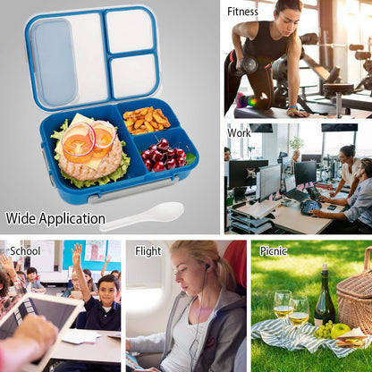 Bento Box Portable Lunch Box Picnic Food Storage with 3 Compartments DailySale