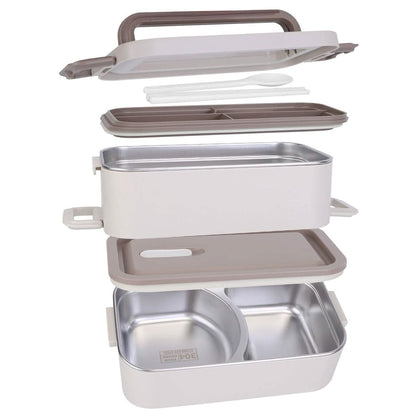 Bento Lunch Box 3 Stackable Food Container with Chopsticks and Spoon DailySale