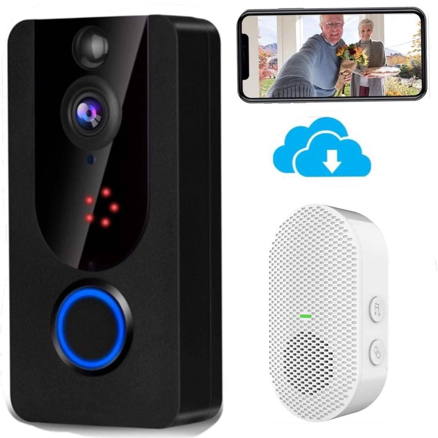 Bextgoo Wireless Doorbell Camera 1080P with Chime DailySale