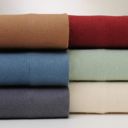 Bibb Home 100% Cotton Solid Flannel Sheet Set DailySale