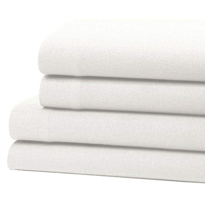 Bibb Home 100% Cotton Solid Flannel Sheet Set DailySale