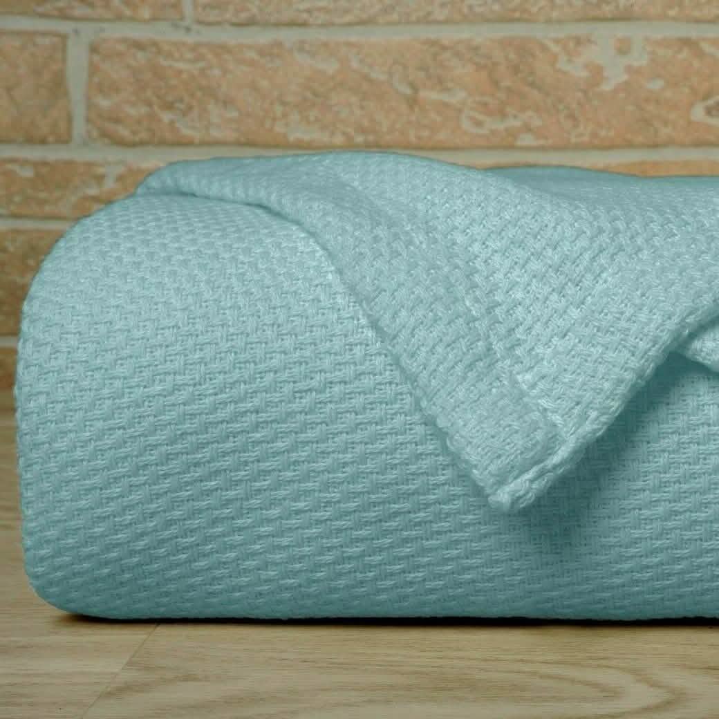 Bibb Home 100% Cotton Waffle Weave Thermal Blanket DailySale