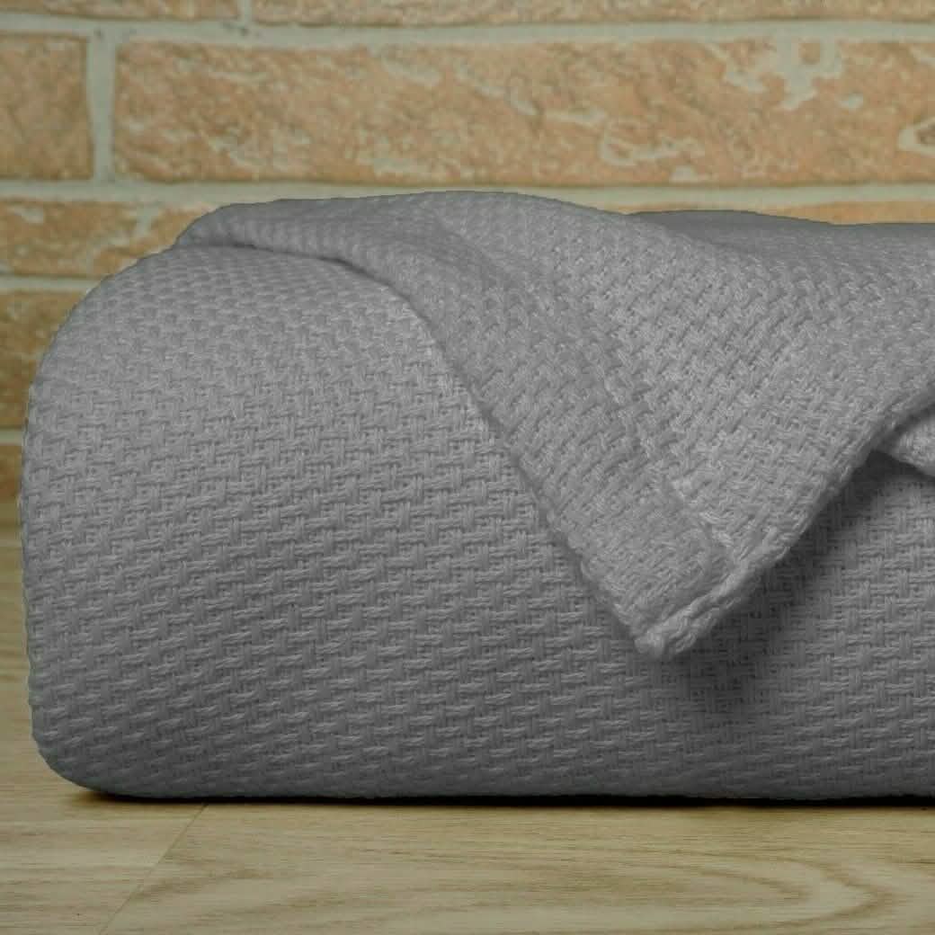 Bibb Home 100% Cotton Waffle Weave Thermal Blanket DailySale
