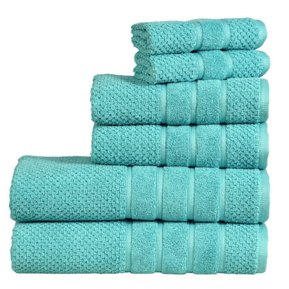 Bibb Home 6-Piece Egyptian Cotton Zero Twist Towel Set DailySale