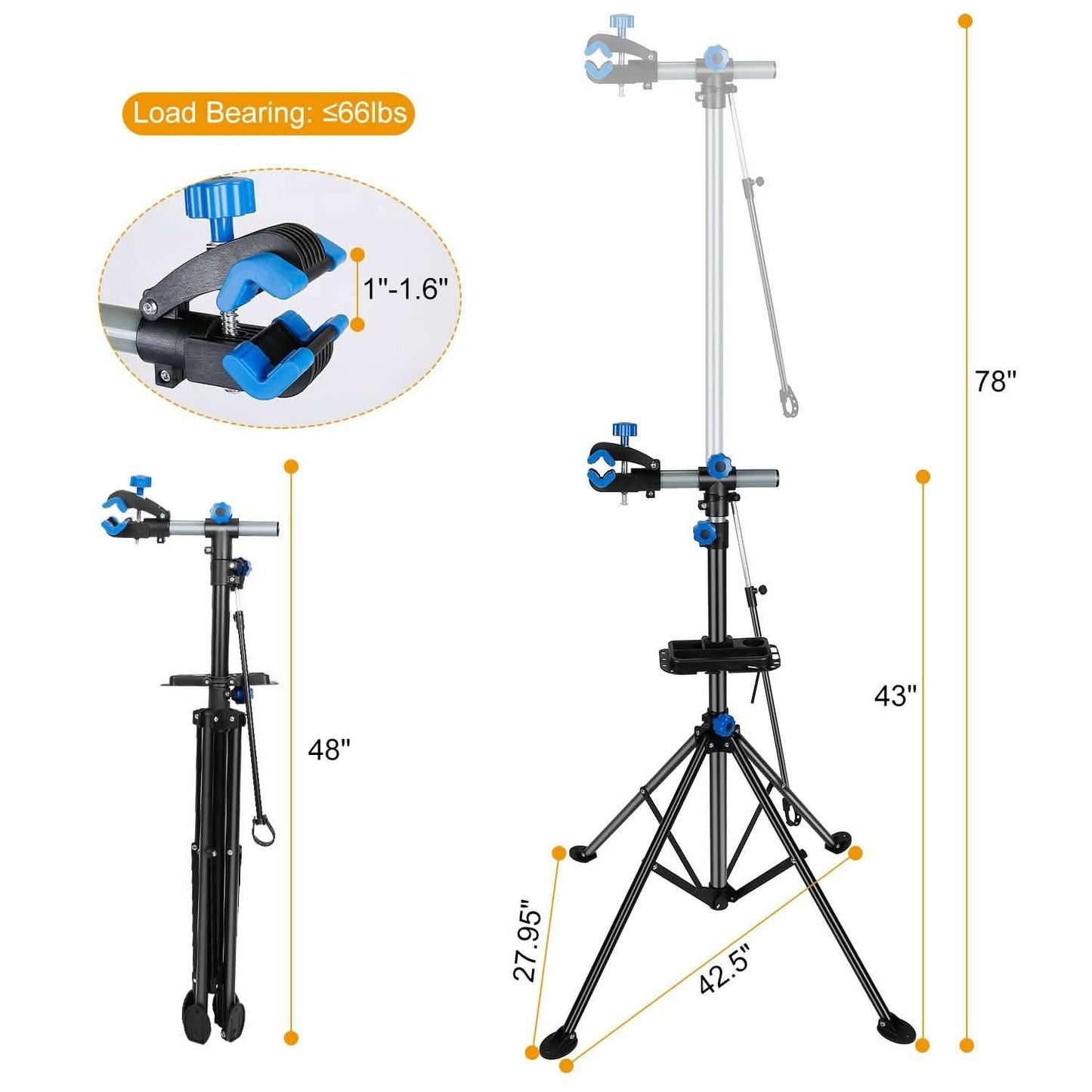 Bicycle Repair Foldable Stand Rack DailySale