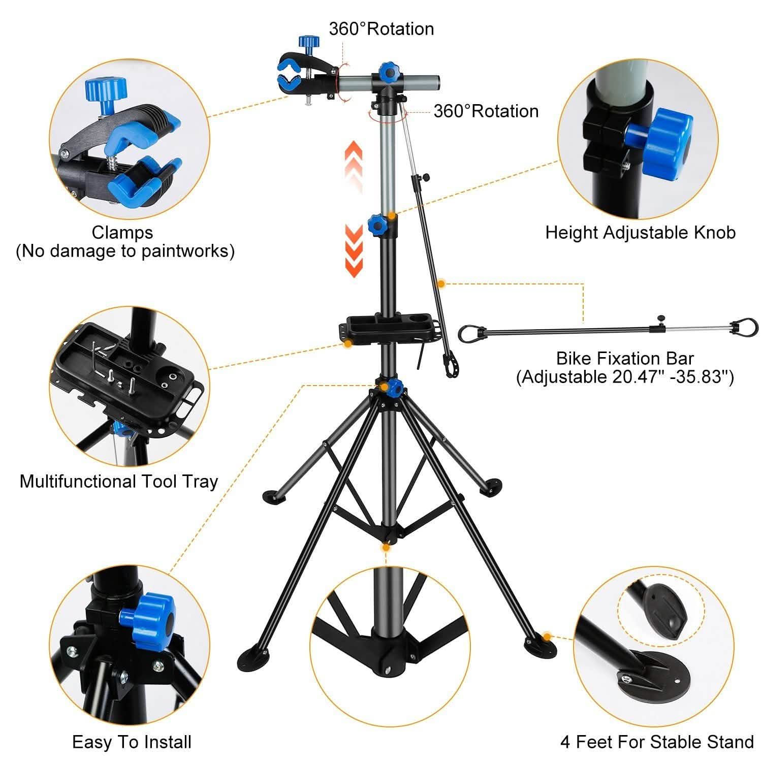 Bicycle Repair Foldable Stand Rack DailySale